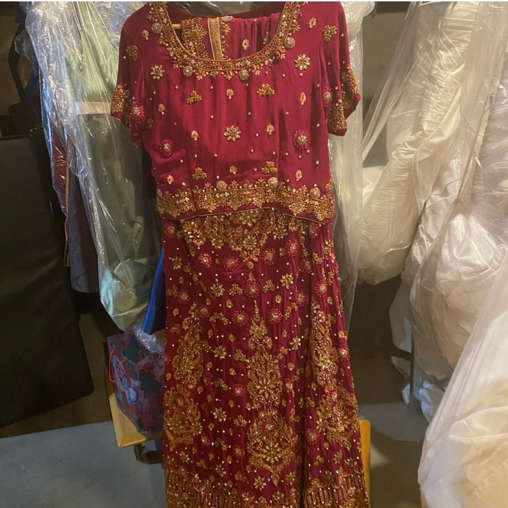 Fuschia Indian Bridal Lehenga
